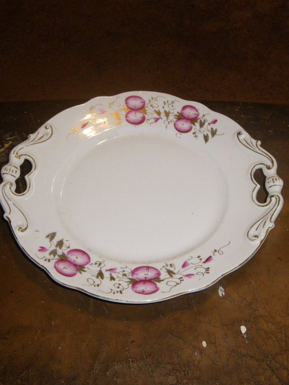 Vintage China Serving Plate w/ Handles